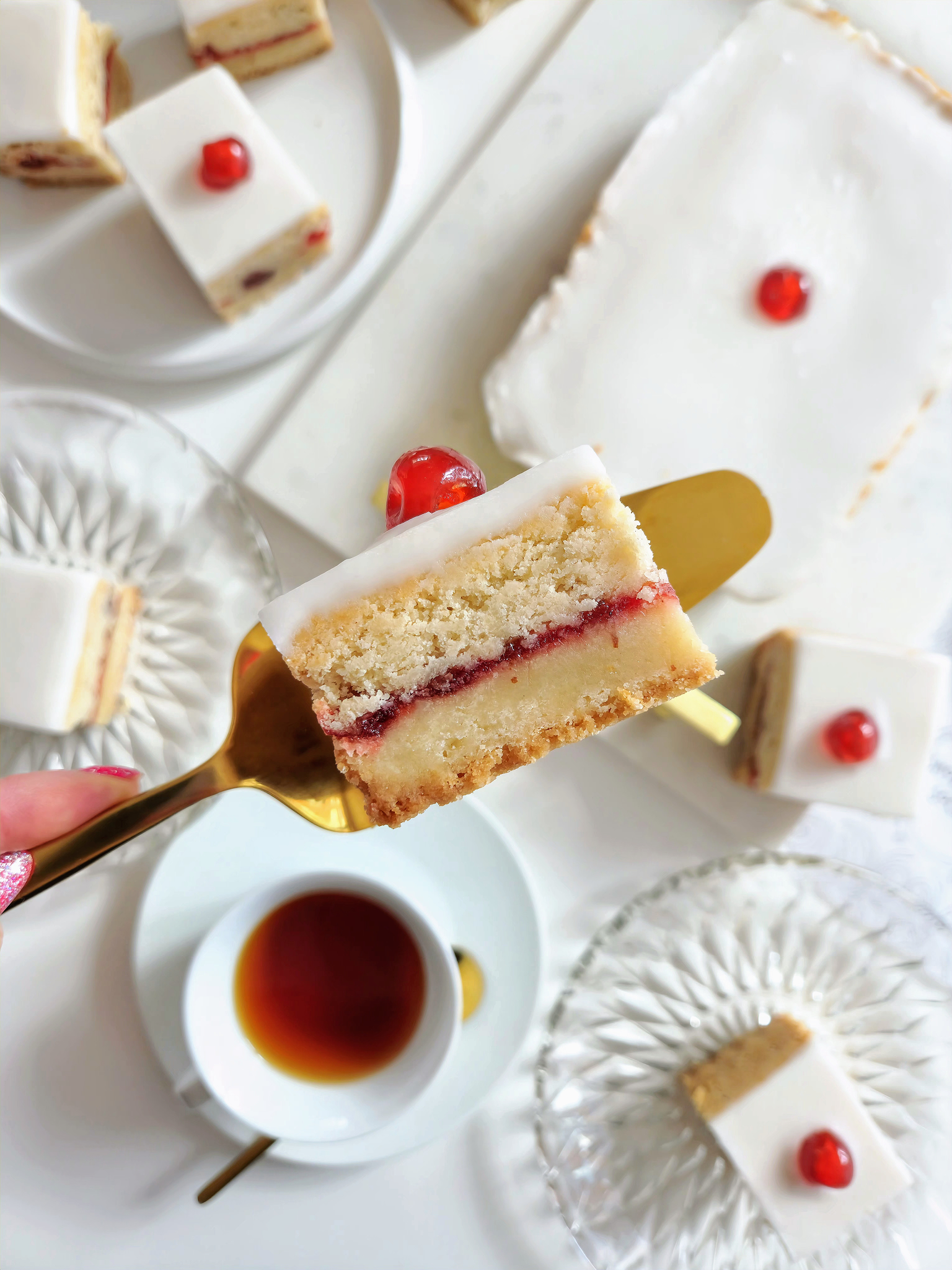 Cherry Bakewell Shortbread