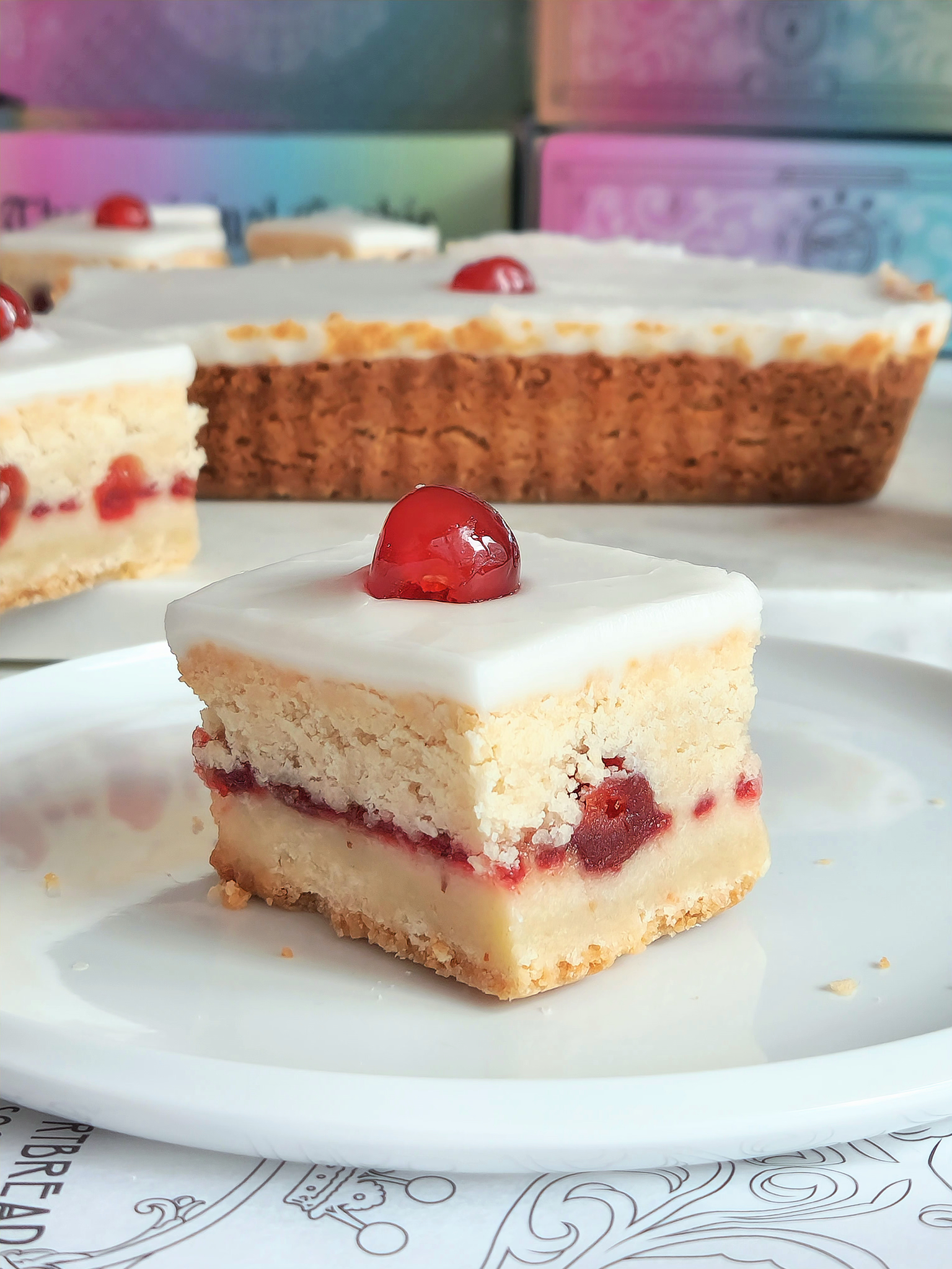 Cherry Bakewell Shortbread