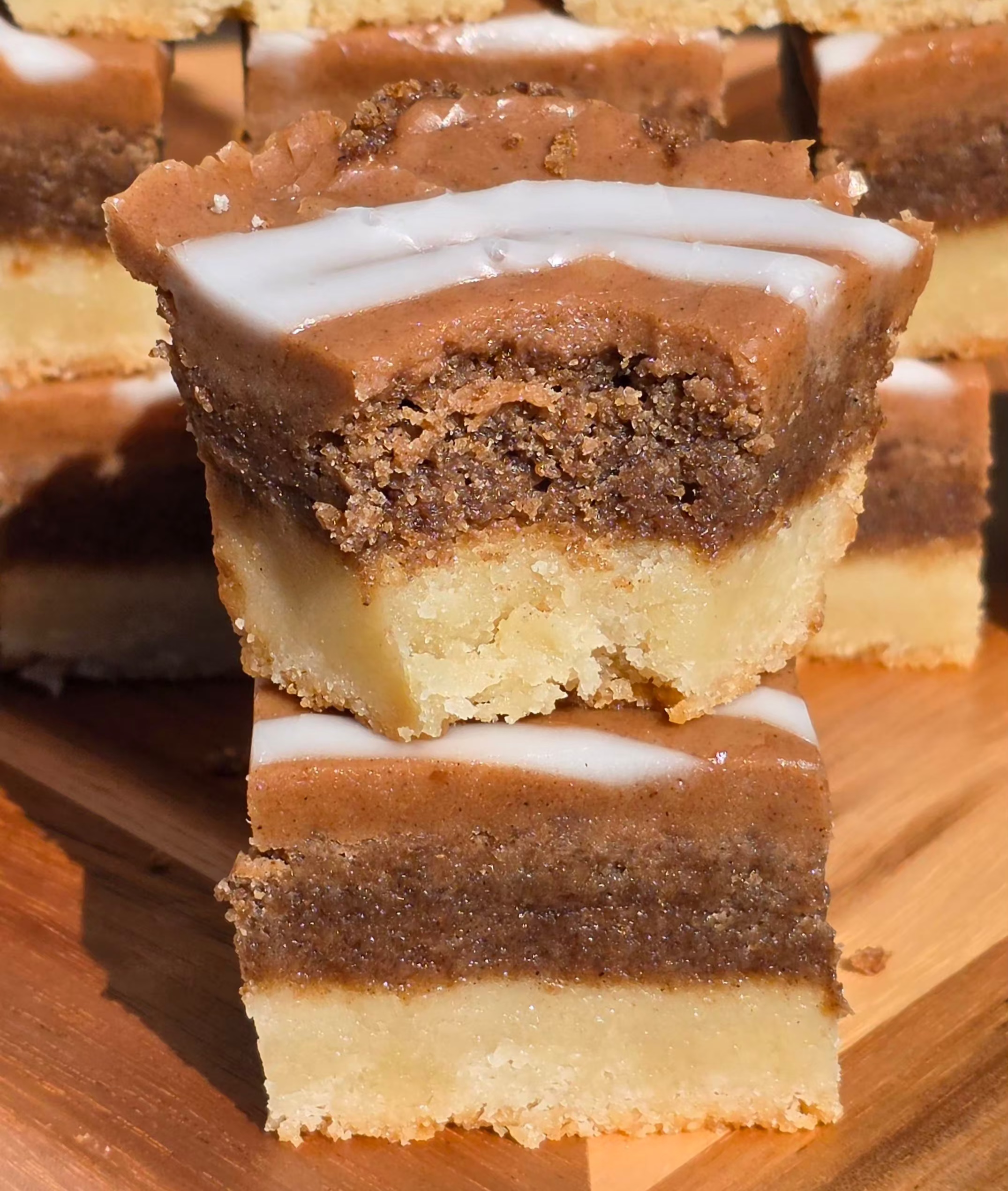 Cinnamon Roll Shortbread