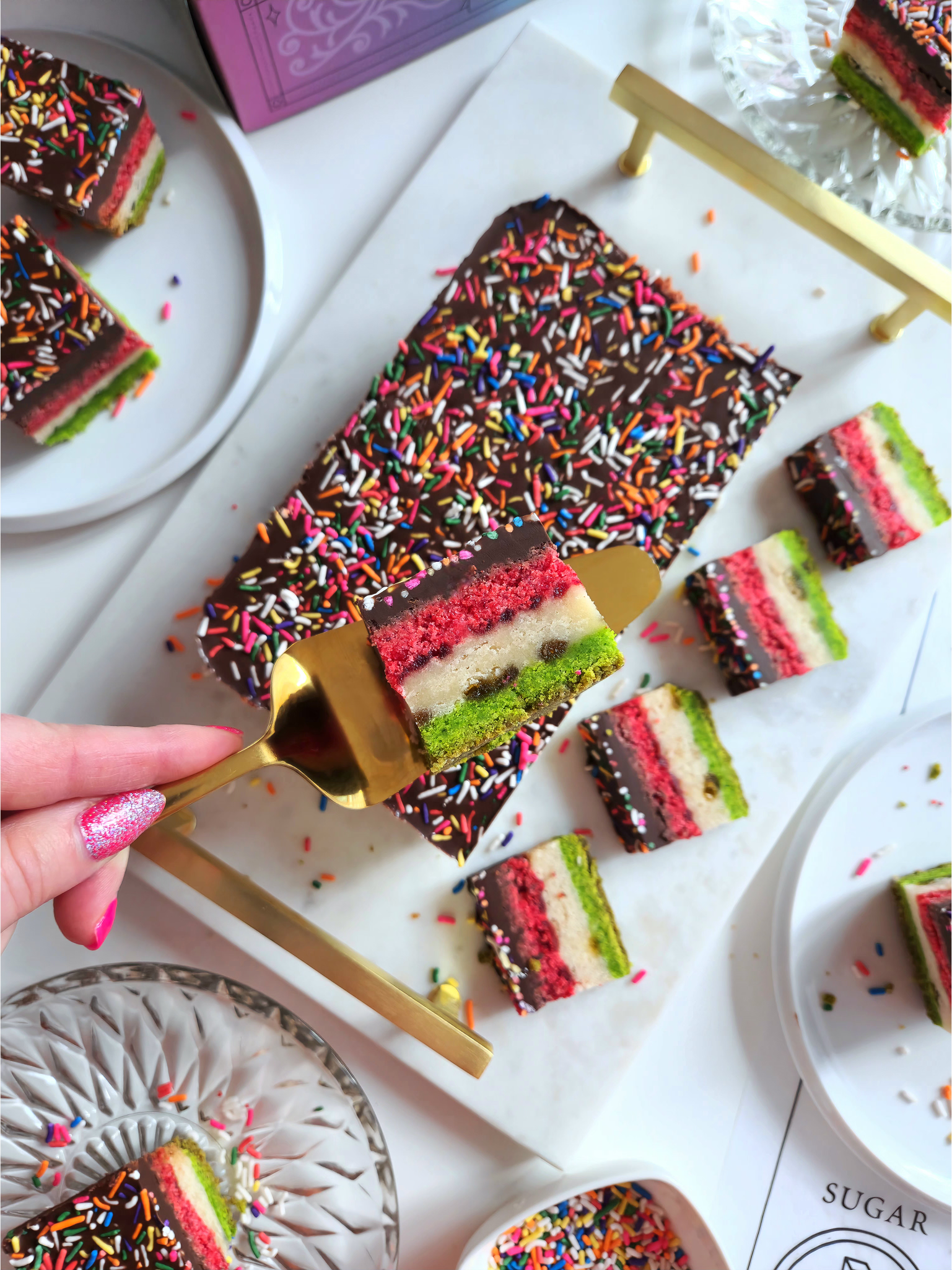 Rainbow Cookie Shortbread