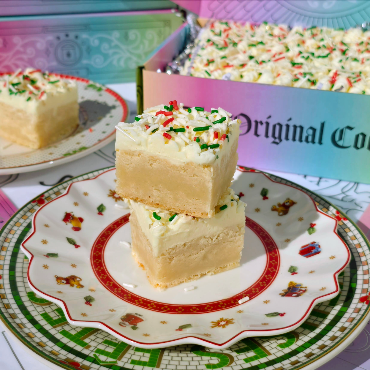 Sugar Cookie Buttercream Shortbread