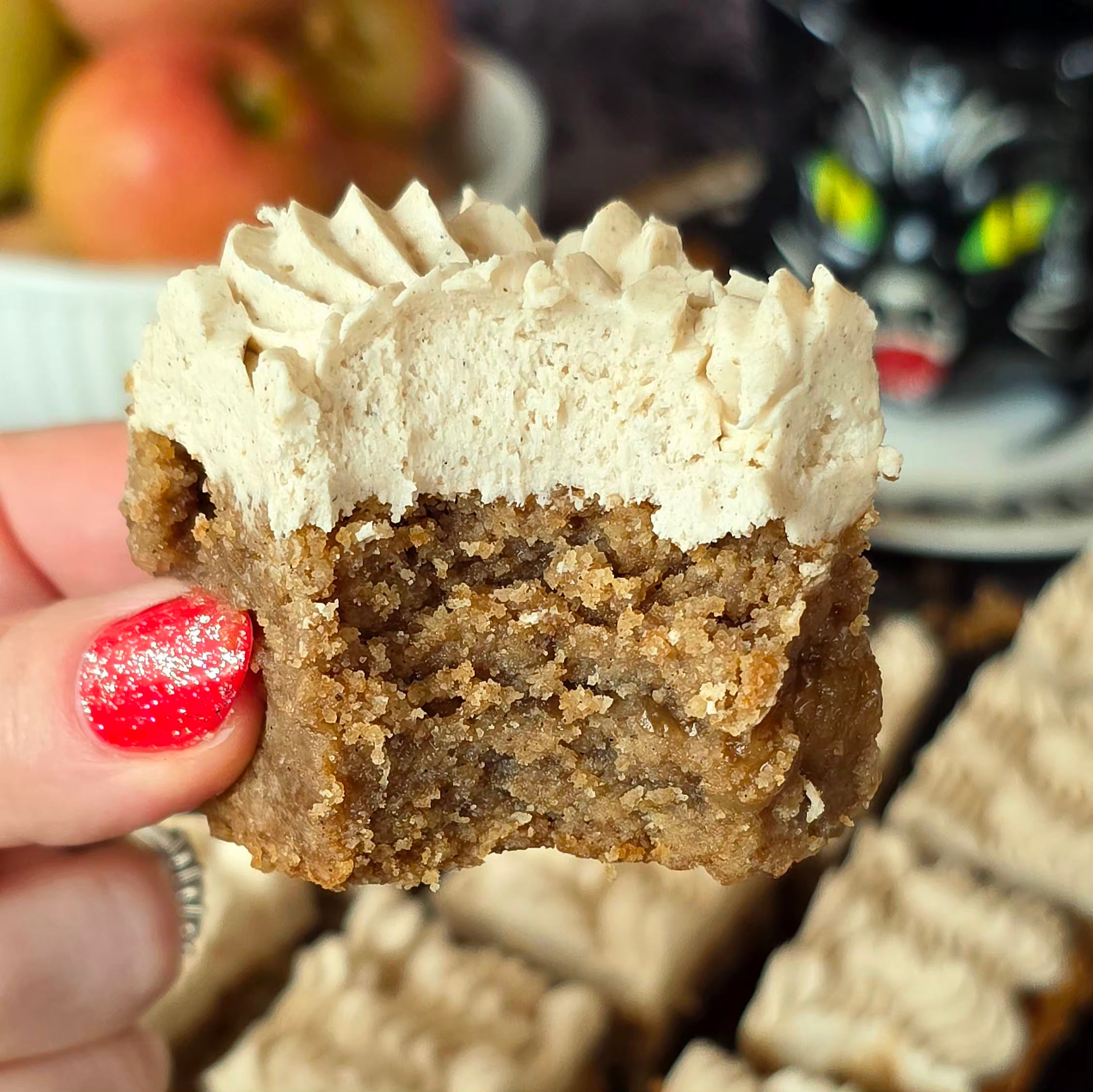 Apple Cider Buttercream Shortbread