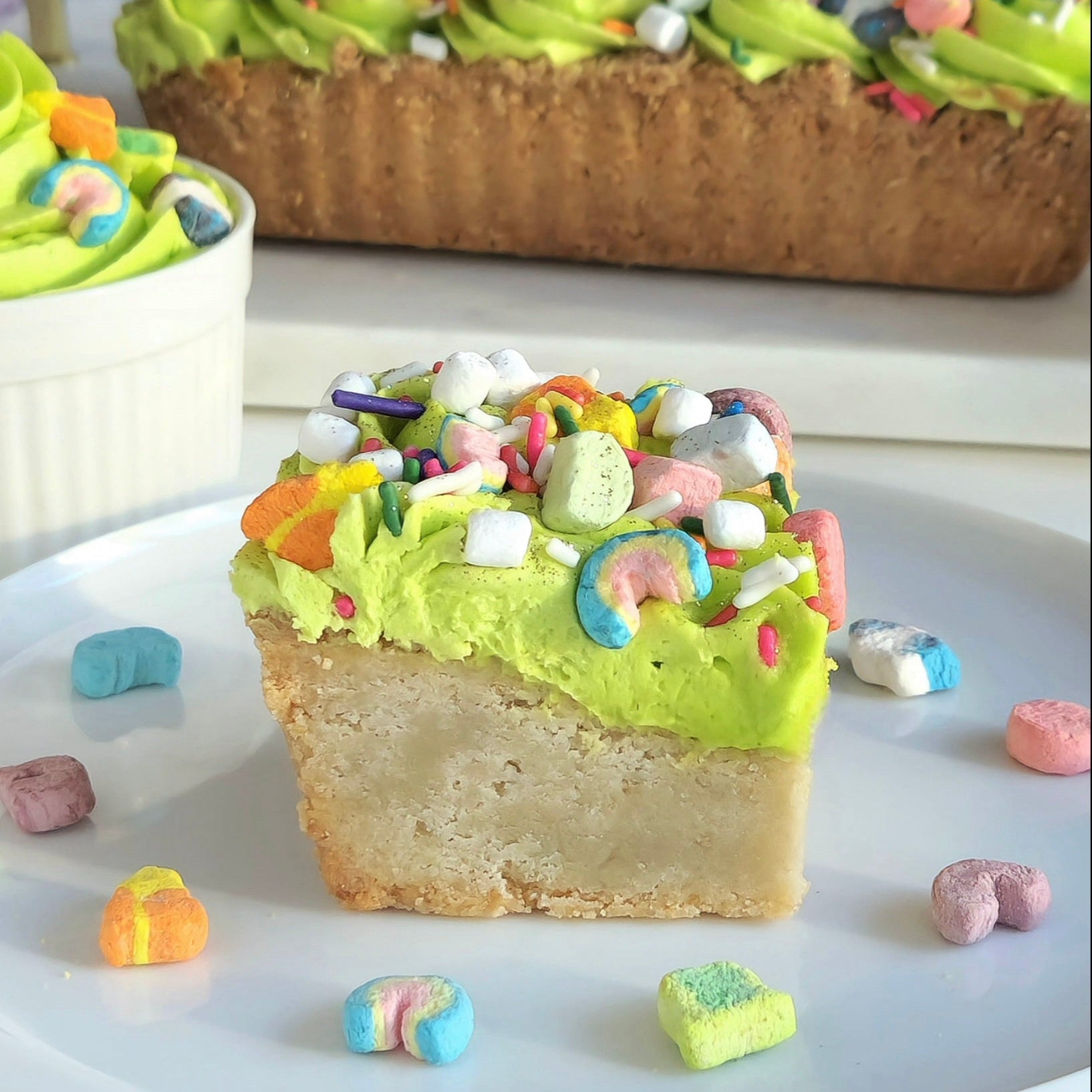 Lucky Charms Buttercream Shortbread