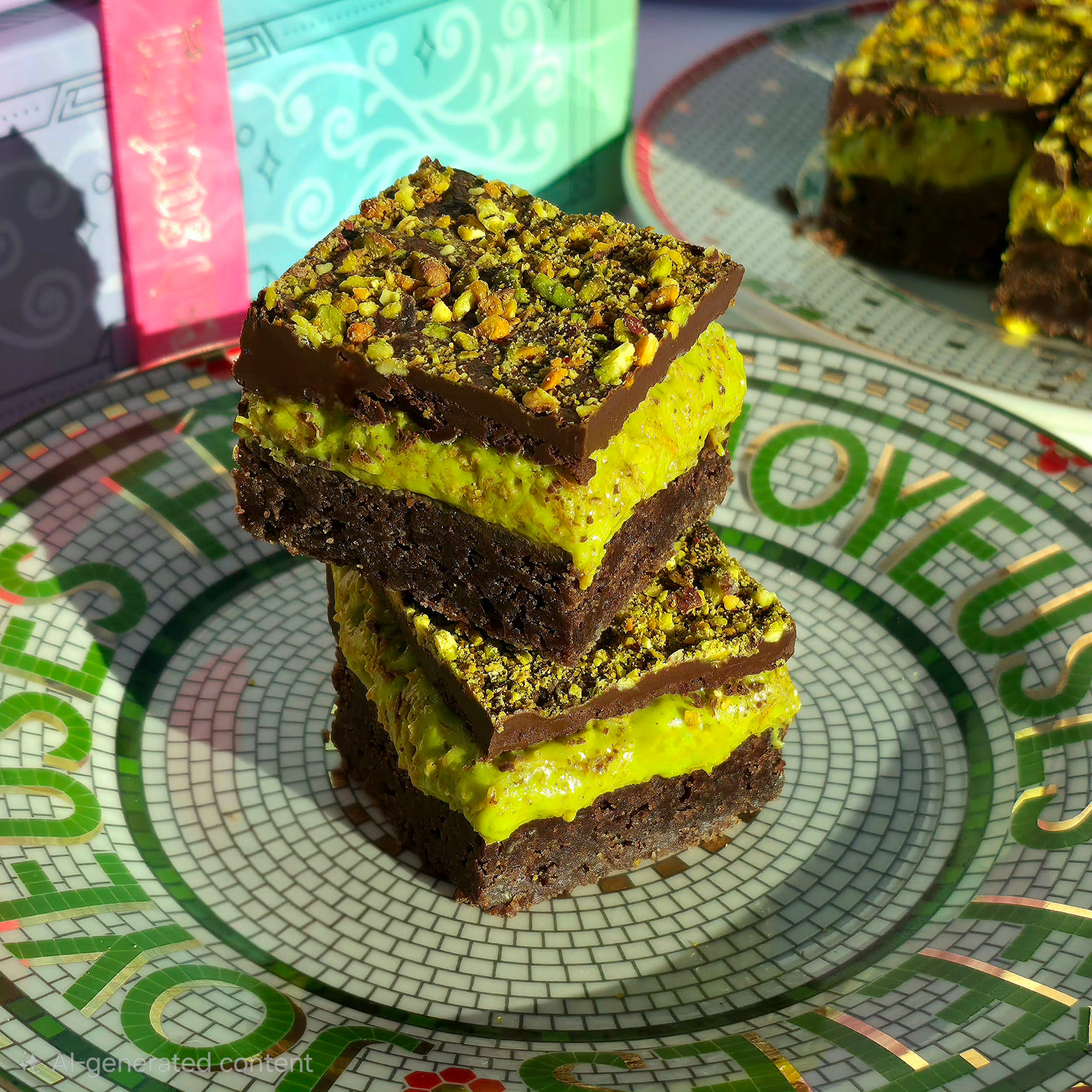 Dubai Pistachio Chocolate Bar Shortbread