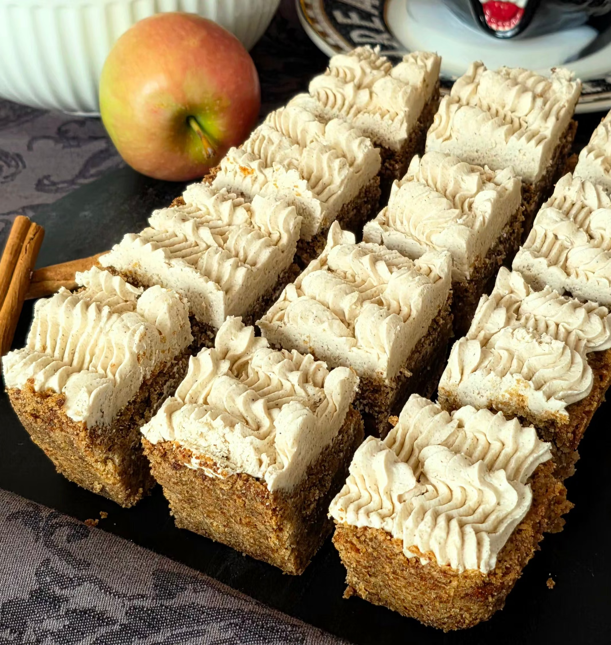 Apple Cider Buttercream Shortbread