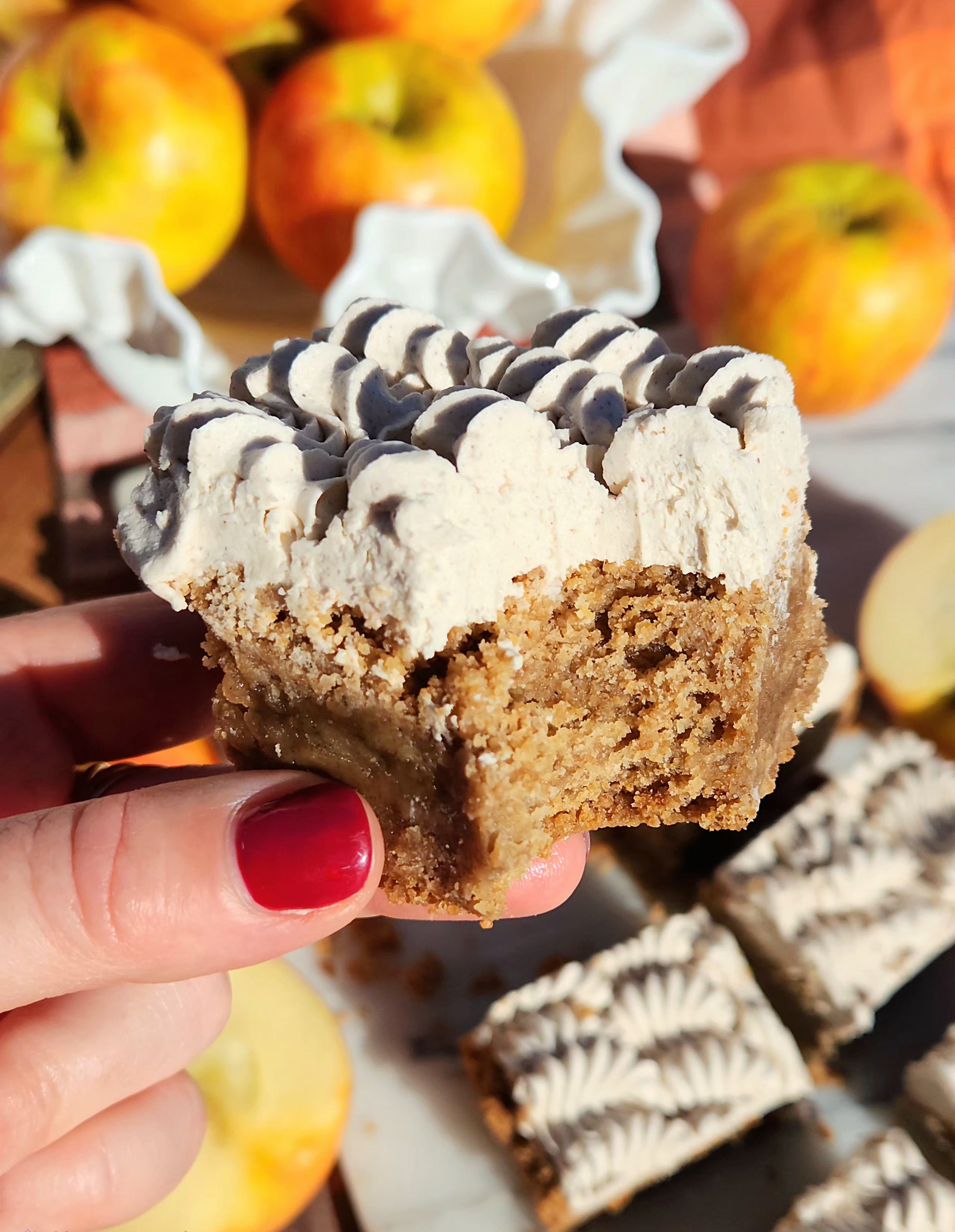 Apple Cider Buttercream Shortbread